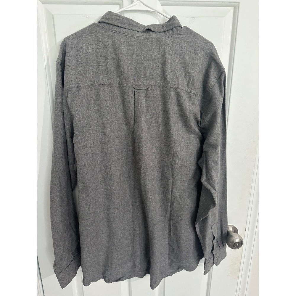 Woolrich Mens XXL Gray Long Sleeve Button Up Shirt Outdoor‎ Relaxed Fit - Picture 5 of 9